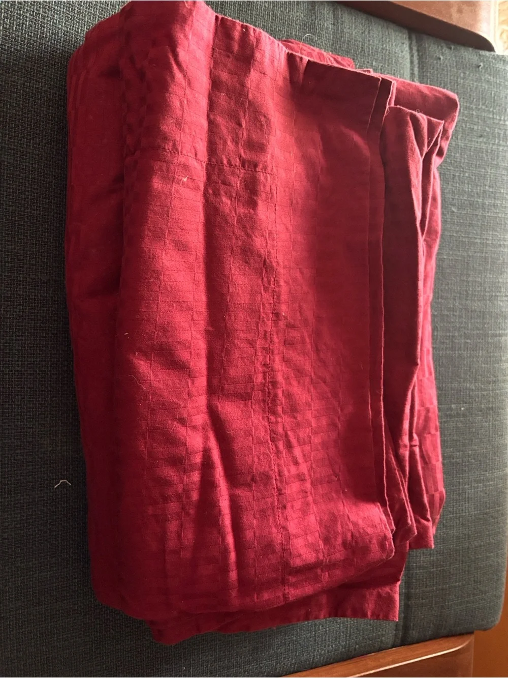 Queen Duvet Maroon w/ Two Shams Soft Cotton
